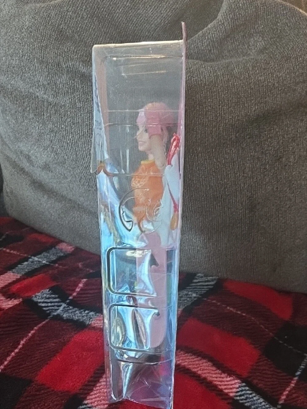 Barbie Skateboarding Doll in Orange Top with Pink Helmet and Neon Yellow Pads
